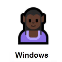 Woman Elf: Dark Skin Tone on Microsoft Windows