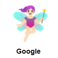 Woman Fairy: Light Skin Tone on Google Android