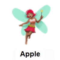 Woman Fairy: Medium Skin Tone on Apple iOS