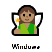 Woman Fairy: Medium Skin Tone on Microsoft Windows