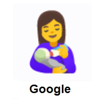 Woman Feeding Baby on Google Android