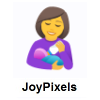 Woman Feeding Baby on JoyPixels