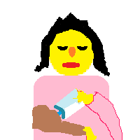 Woman Feeding Baby