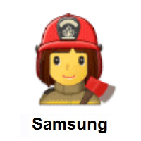 Woman Firefighter on Samsung