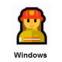 Woman Firefighter on Microsoft Windows