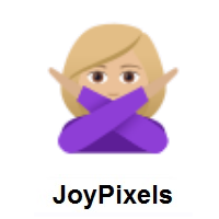 Woman Gesturing NO: Medium-Light Skin Tone on JoyPixels