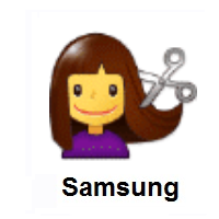 Woman Getting Haircut on Samsung