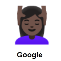 Woman Getting Massage: Dark Skin Tone on Google Android