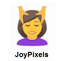 Woman Getting Massage on JoyPixels