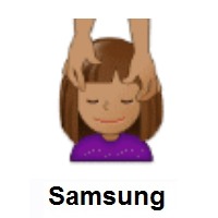 Woman Getting Massage: Medium Skin Tone on Samsung