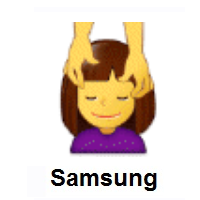 Woman Getting Massage on Samsung