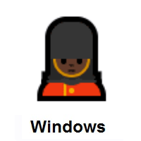 Woman Guard: Dark Skin Tone on Microsoft Windows