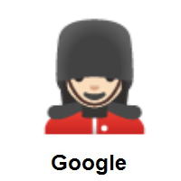 Woman Guard: Light Skin Tone on Google Android