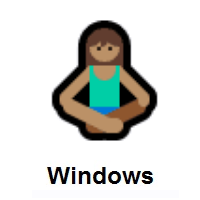 Woman in Lotus Position: Medium Skin Tone on Microsoft Windows