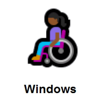 Woman In Manual Wheelchair: Medium-Dark Skin Tone on Microsoft Windows