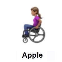 Woman In Manual Wheelchair: Medium Skin Tone on Apple iOS