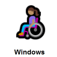 Woman In Manual Wheelchair: Medium Skin Tone on Microsoft Windows