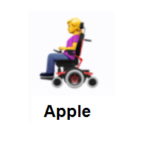 Woman In Motorized Wheelchair on Apple iOS