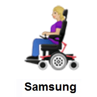 Woman In Motorized Wheelchair: Medium-Light Skin Tone on Samsung