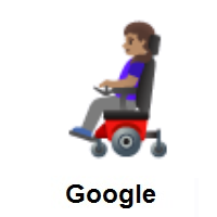 Woman In Motorized Wheelchair: Medium Skin Tone on Google Android