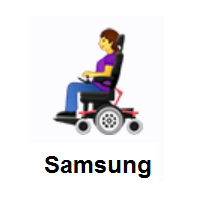 Woman In Motorized Wheelchair on Samsung