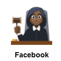 Woman Judge: Dark Skin Tone on Facebook