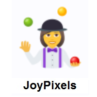 Woman Juggling on JoyPixels
