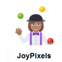 Woman Juggling: Medium Skin Tone on JoyPixels