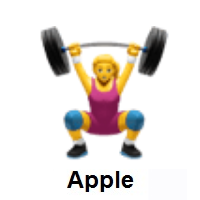 Woman Lifting Weights on Apple iOS