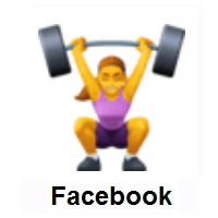 Woman Lifting Weights on Facebook