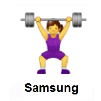 Woman Lifting Weights on Samsung