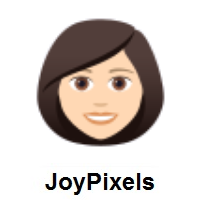 Woman: Light Skin Tone on JoyPixels