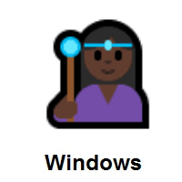 Woman Mage: Dark Skin Tone on Microsoft Windows