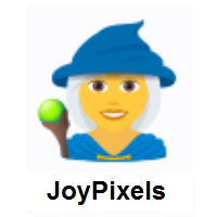 Woman Mage on JoyPixels