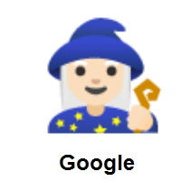 Woman Mage: Light Skin Tone on Google Android