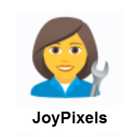 Woman Mechanic on JoyPixels