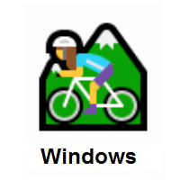 Woman Mountain Biking on Microsoft Windows