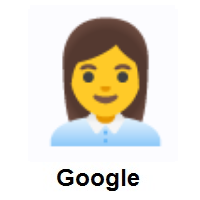 Woman Office Worker on Google Android