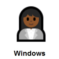 Woman Office Worker: Medium-Dark Skin Tone on Microsoft Windows