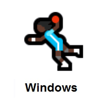Woman Playing Handball: Dark Skin Tone on Microsoft Windows