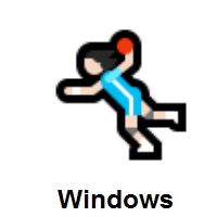 Woman Playing Handball: Light Skin Tone on Microsoft Windows