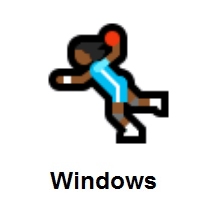 Woman Playing Handball: Medium-Dark Skin Tone on Microsoft Windows