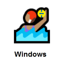 Woman Playing Water Polo: Medium Skin Tone on Microsoft Windows