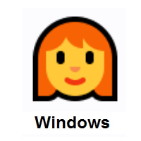 Woman: Red Hair on Microsoft Windows