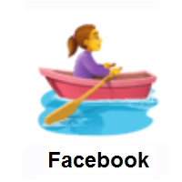 Woman Rowing Boat on Facebook