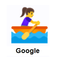 Woman Rowing Boat on Google Android