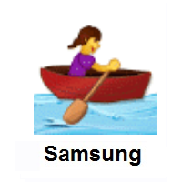 Woman Rowing Boat on Samsung