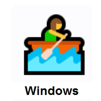 Woman Rowing Boat on Microsoft Windows