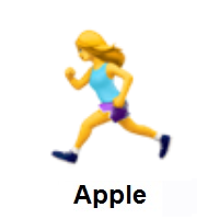 Woman Running on Apple iOS