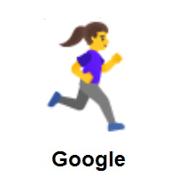Woman Running Facing Right on Google Android